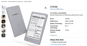 XTEINK X4 Pro Amazon - White